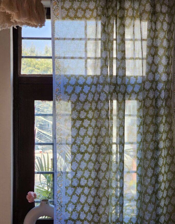 Green Mogra Curtain - Image 5