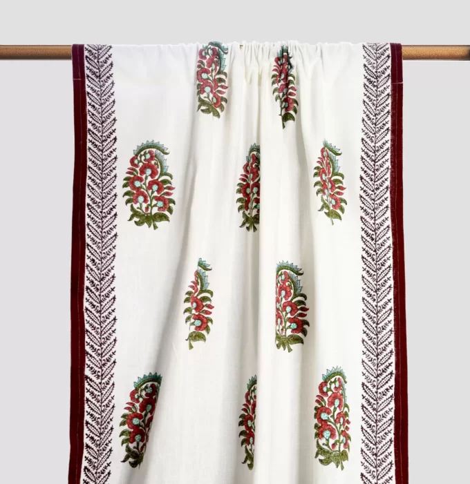 Gul Block Printed Curtains
