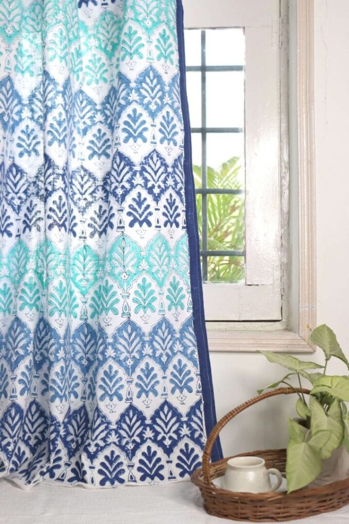 Jharonkha Block Printed Curtains - Image 7