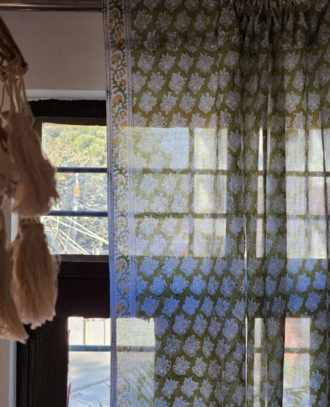 Green Mogra Curtain - Image 2