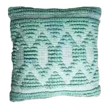 Handloom Pista Cushion Cover